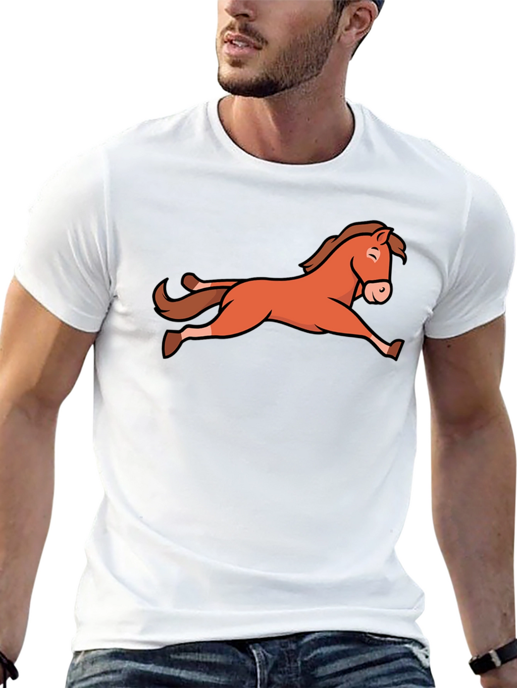 Horse Graphic Black T-Shirt