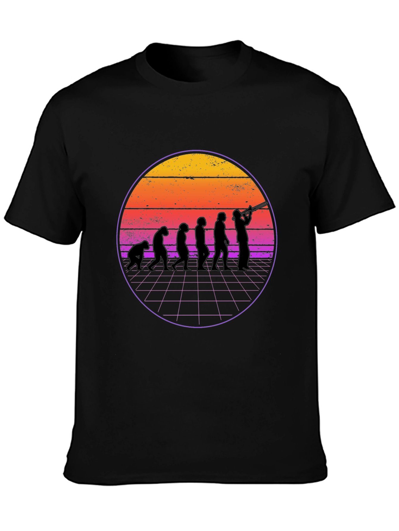 Evolution Musician Graphic Tee - Black