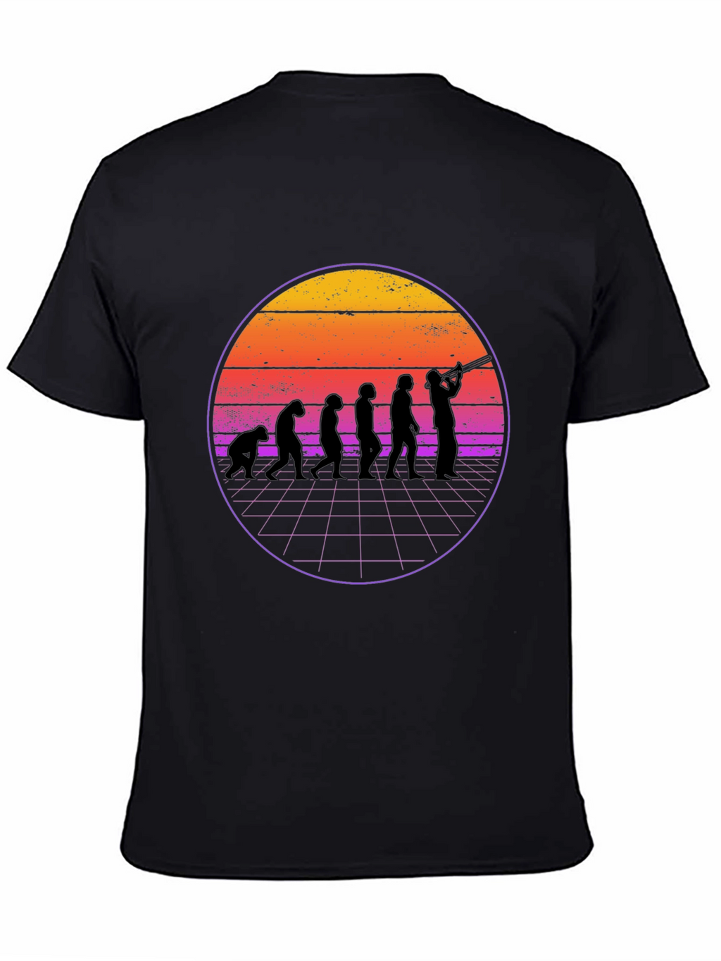 Evolution Musician Graphic Tee - Black