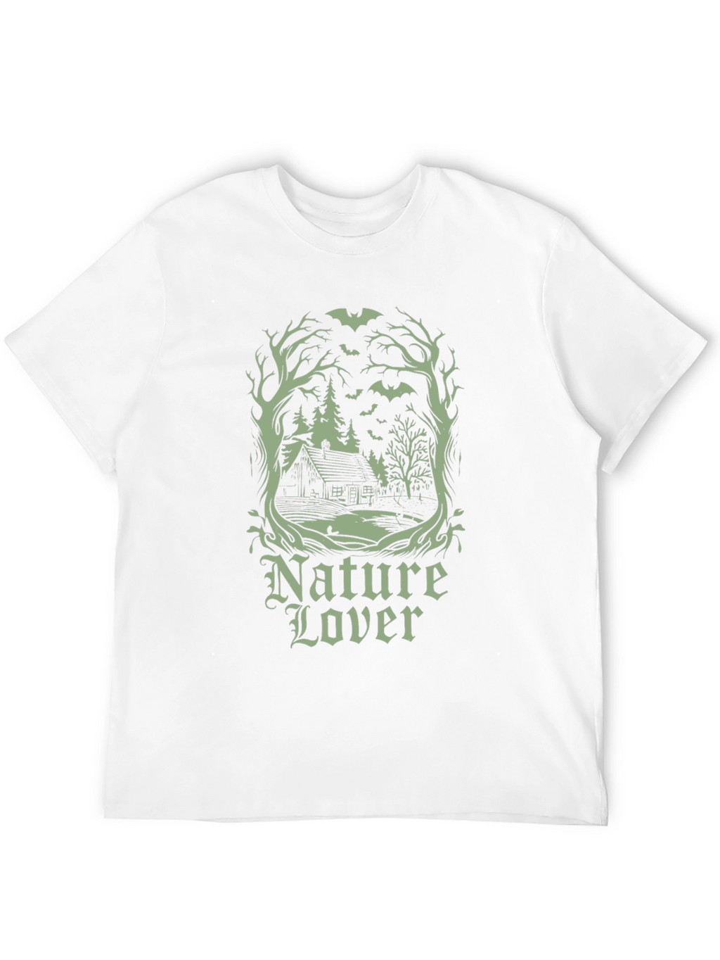 Nature Lover Graphic T-Shirt - Black