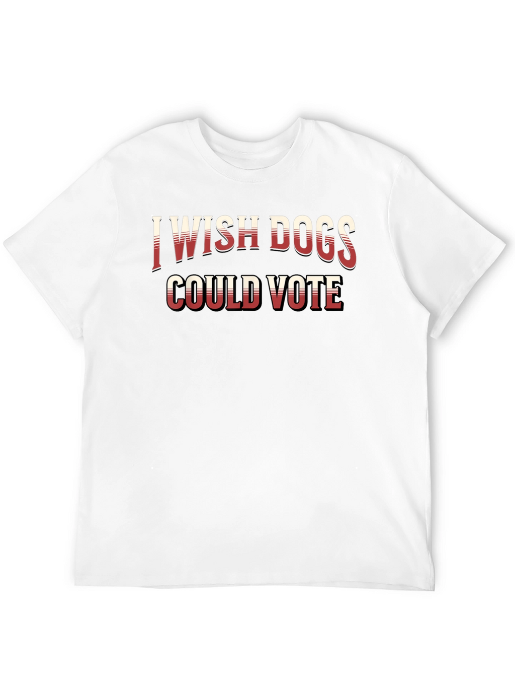I Wish Dogs Could Vote Black Crew Neck T-Shirt
