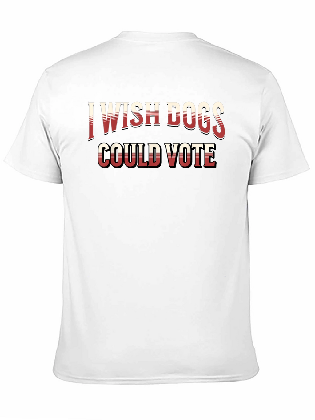 I Wish Dogs Could Vote Black Crew Neck T-Shirt