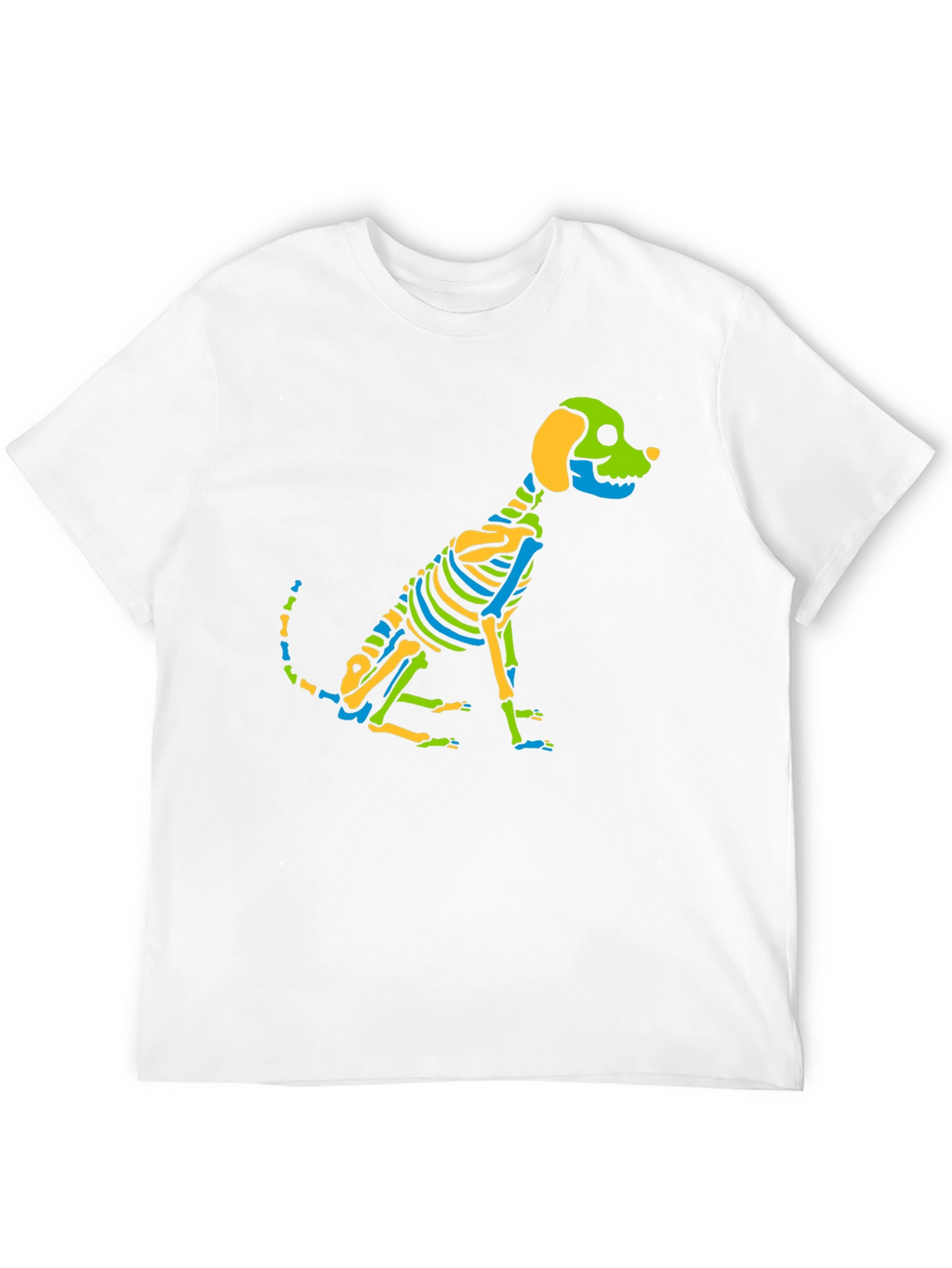 Skeleton Dog Graphic Tee - Black