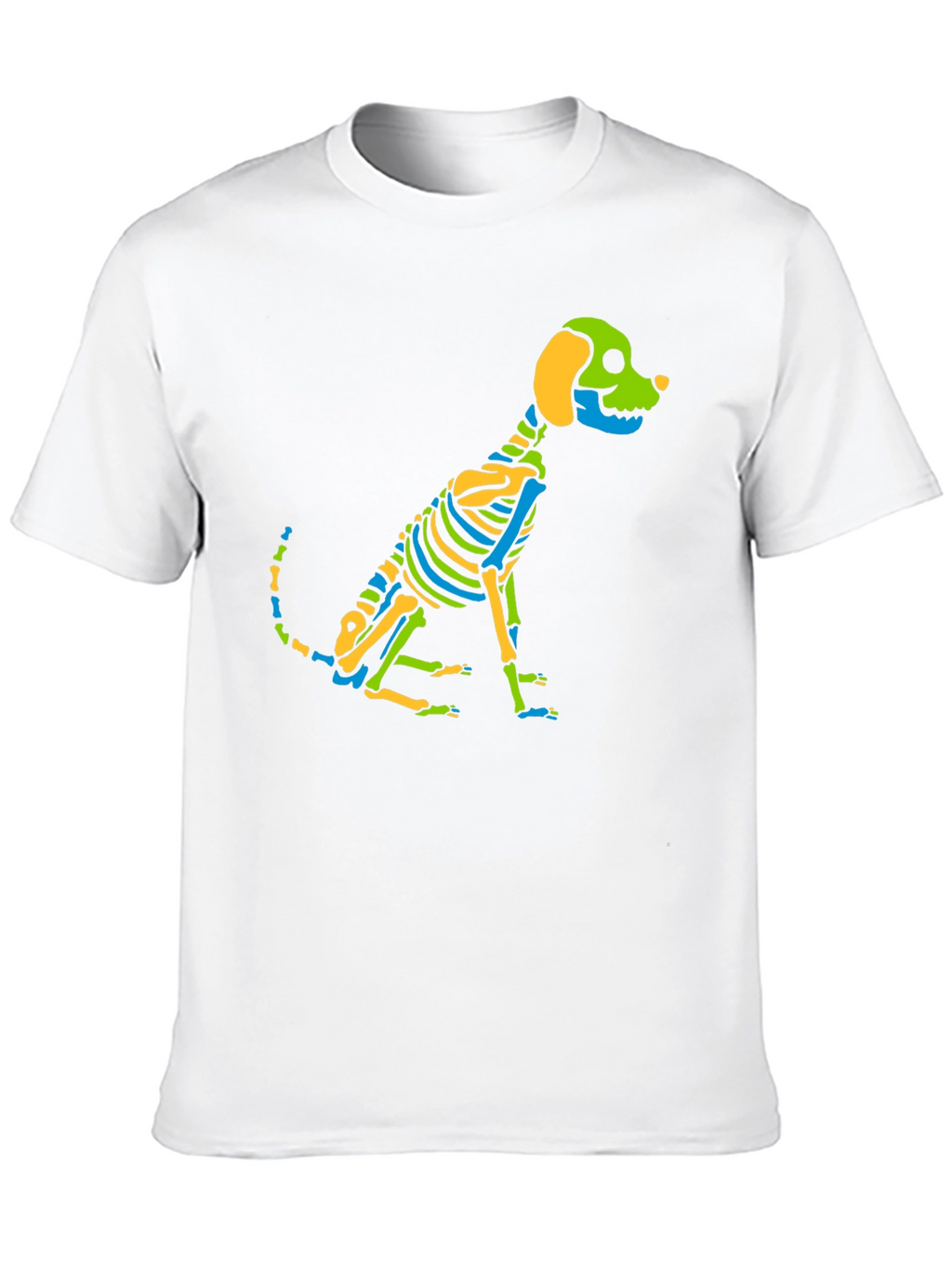 Skeleton Dog Graphic Tee - Black