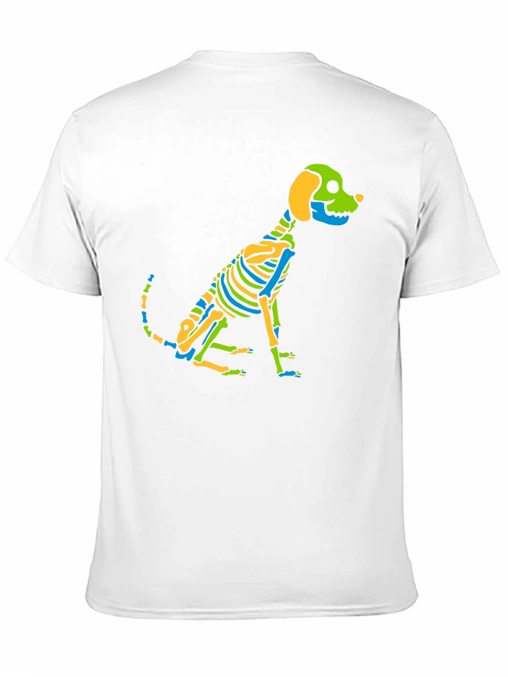 Skeleton Dog Graphic Tee - Black