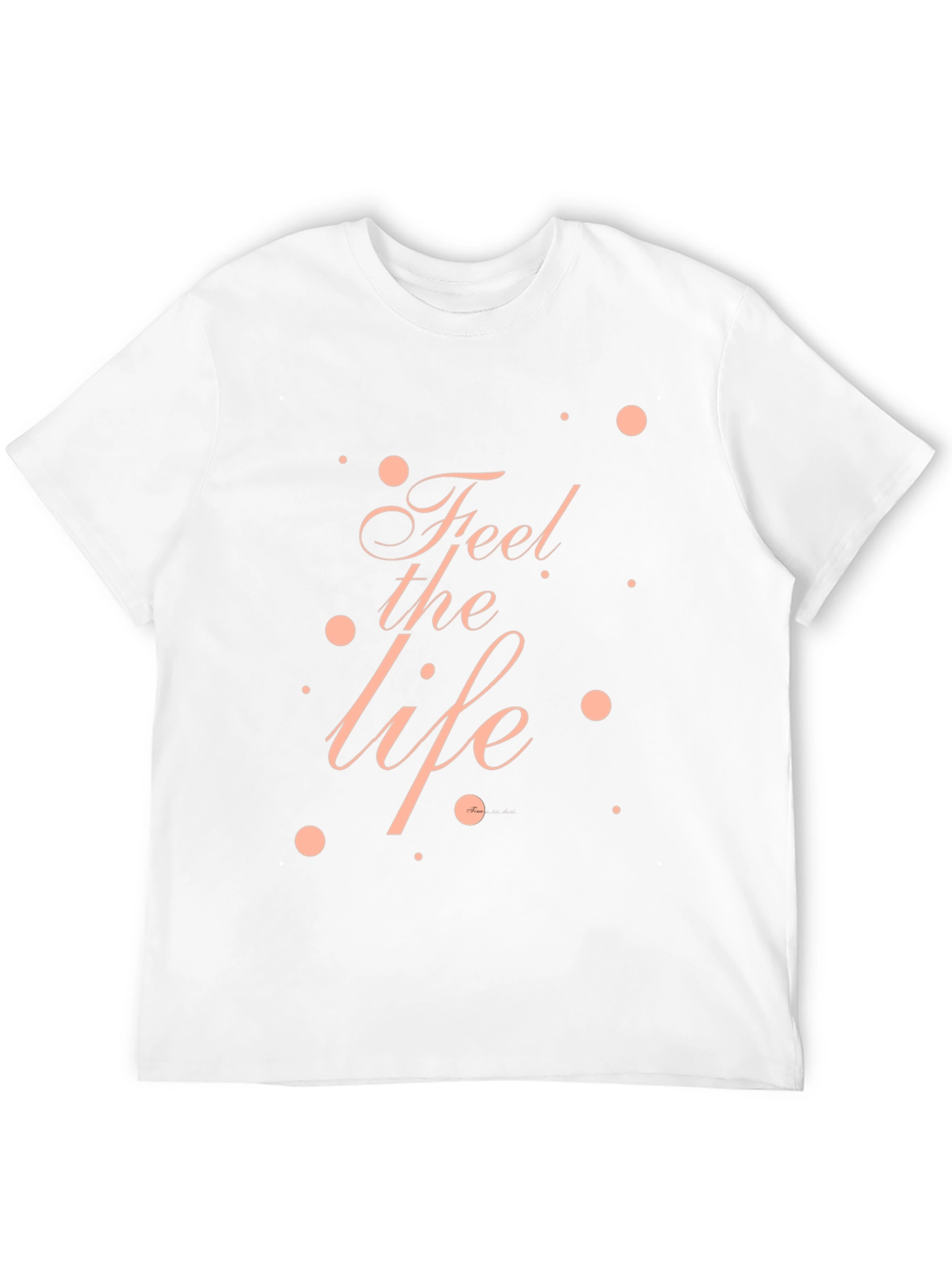 Feel the Life Graphic Tee - Black Casual T-Shirt