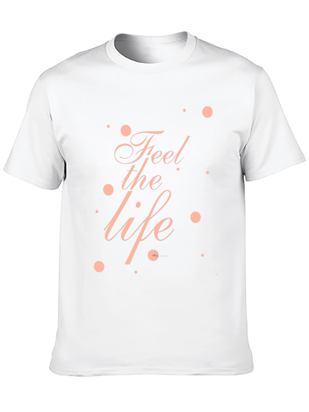 Feel the Life Graphic Tee - Black Casual T-Shirt