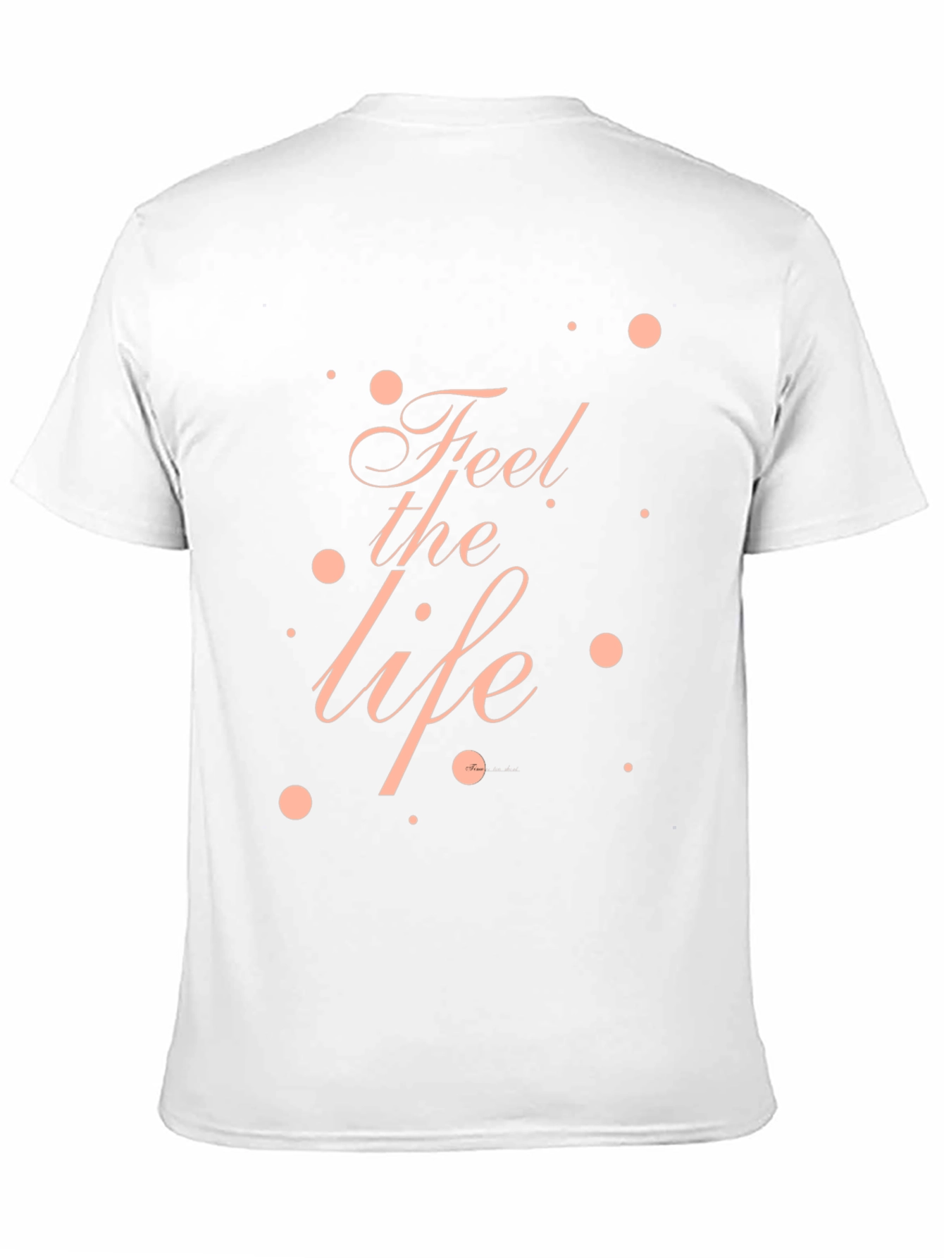 Feel the Life Graphic Tee - Black Casual T-Shirt