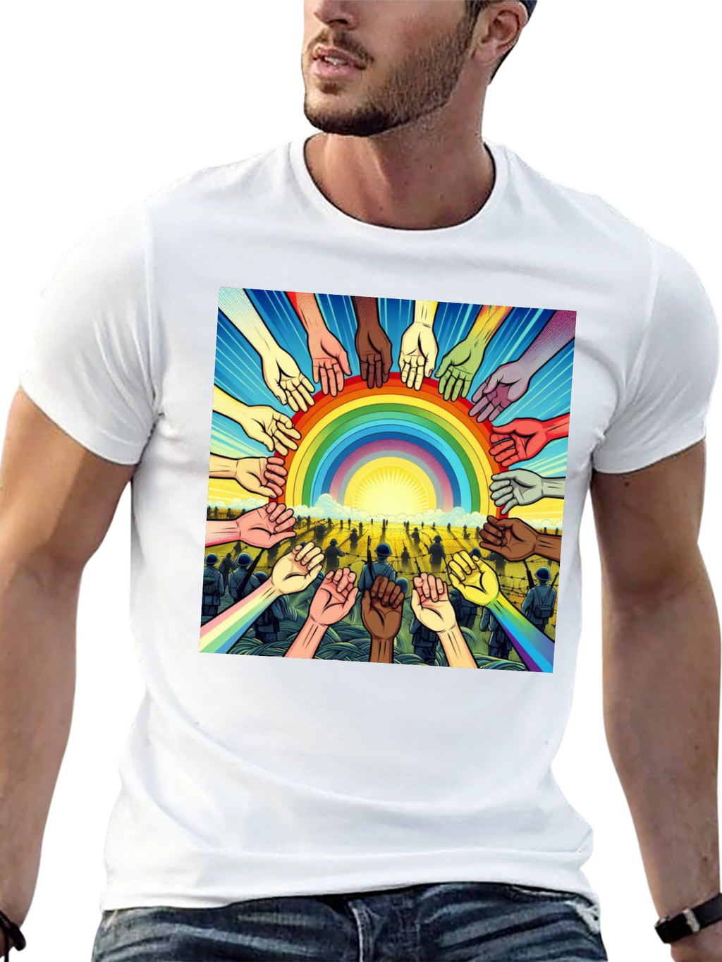 Unity Rainbow Graphic Tee