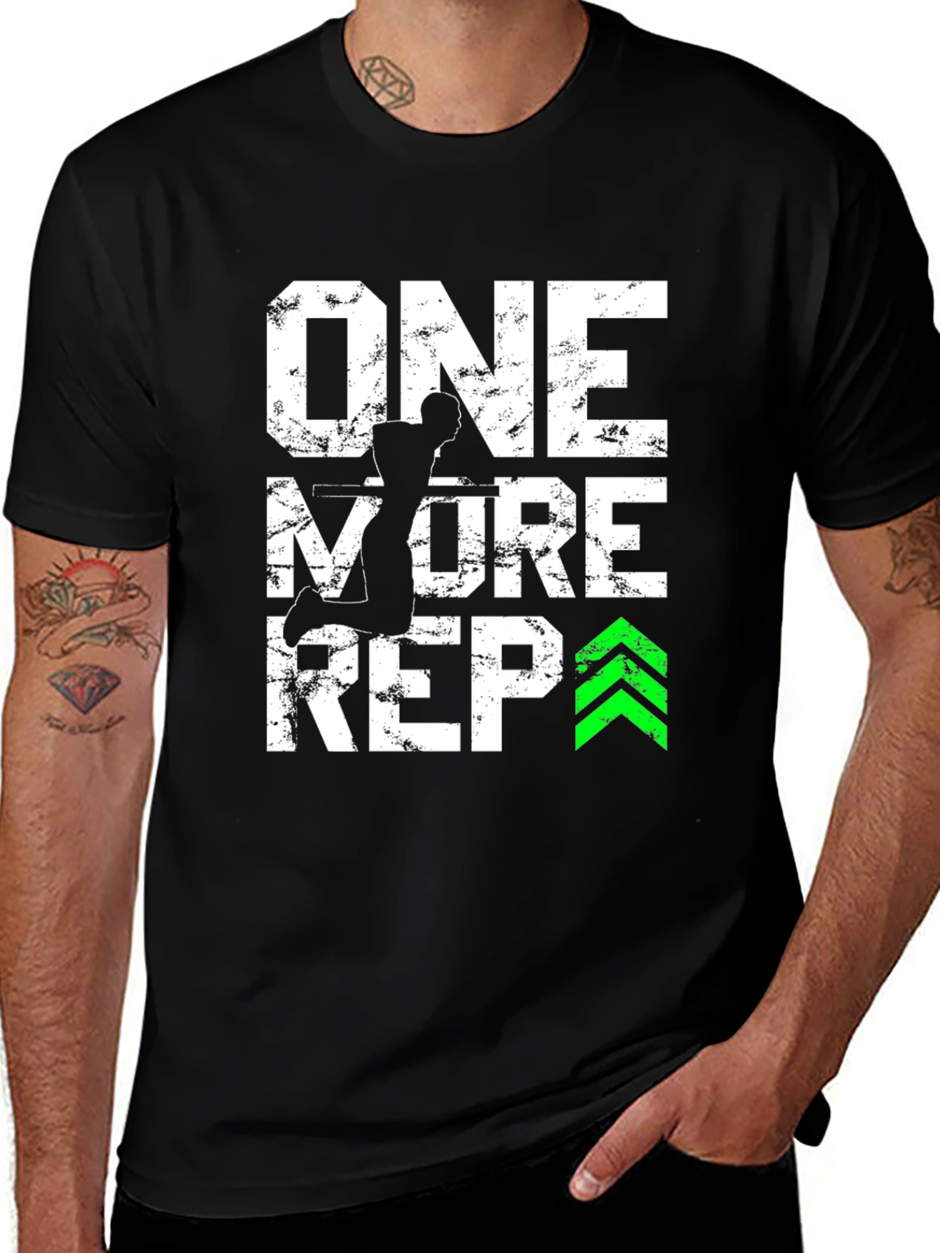 One More Rep Gym T-Shirt Fitness Motivation Tee