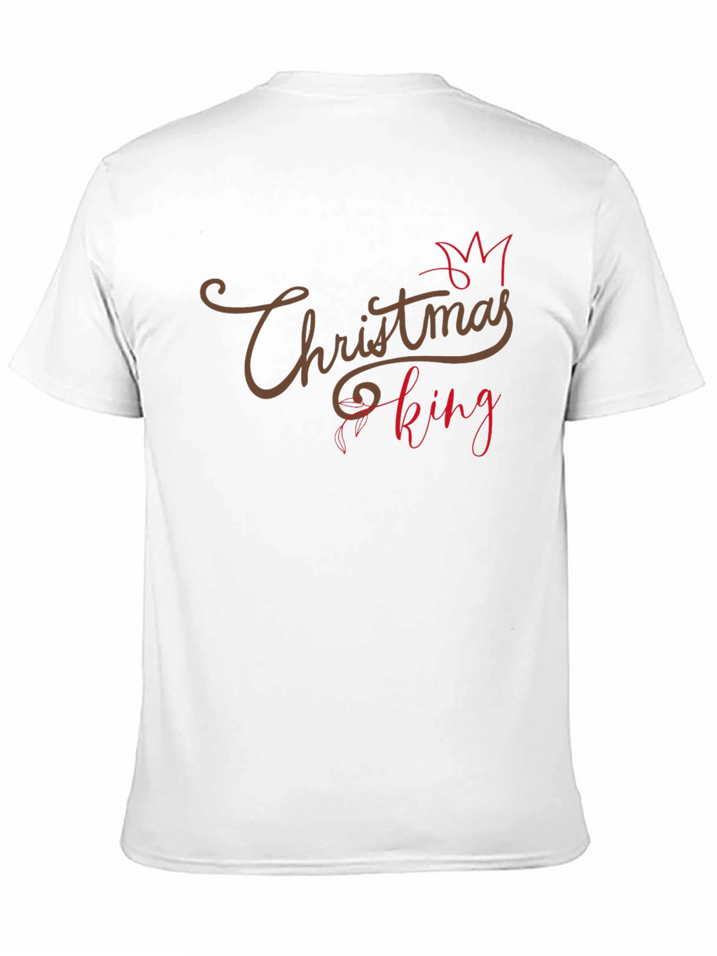 Christmas King Mens Black Graphic Tee