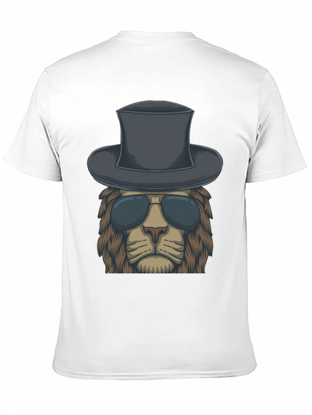 Lion in Hat Graphic Tee - Cool & Stylish