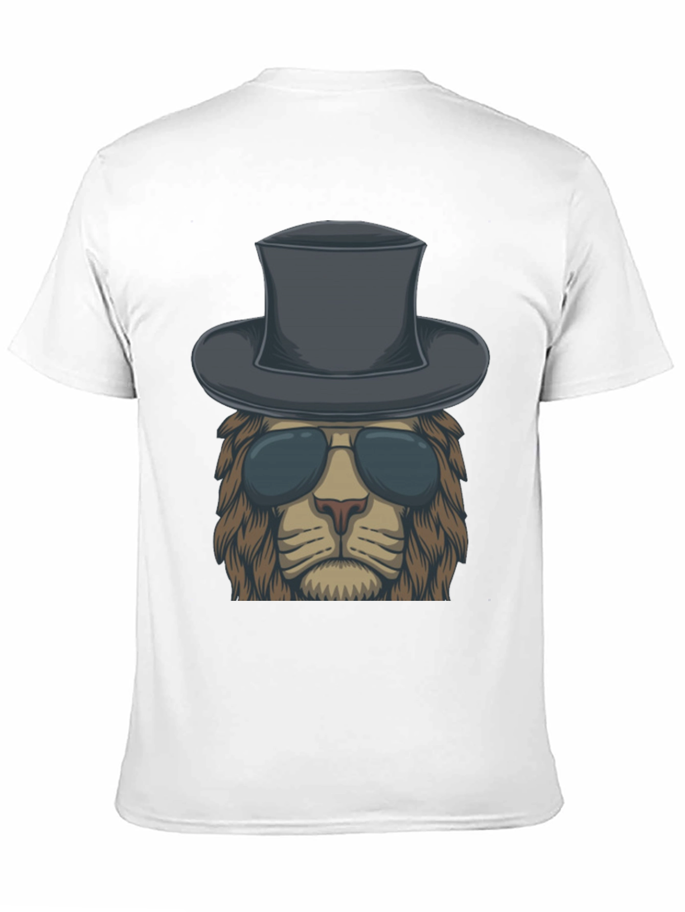 Lion in Hat Graphic Tee - Cool & Stylish
