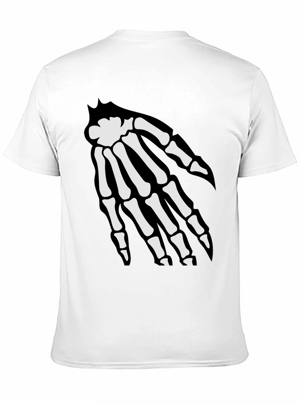 Skeleton Hand Graphic Tee - Spooky Black T-Shirt