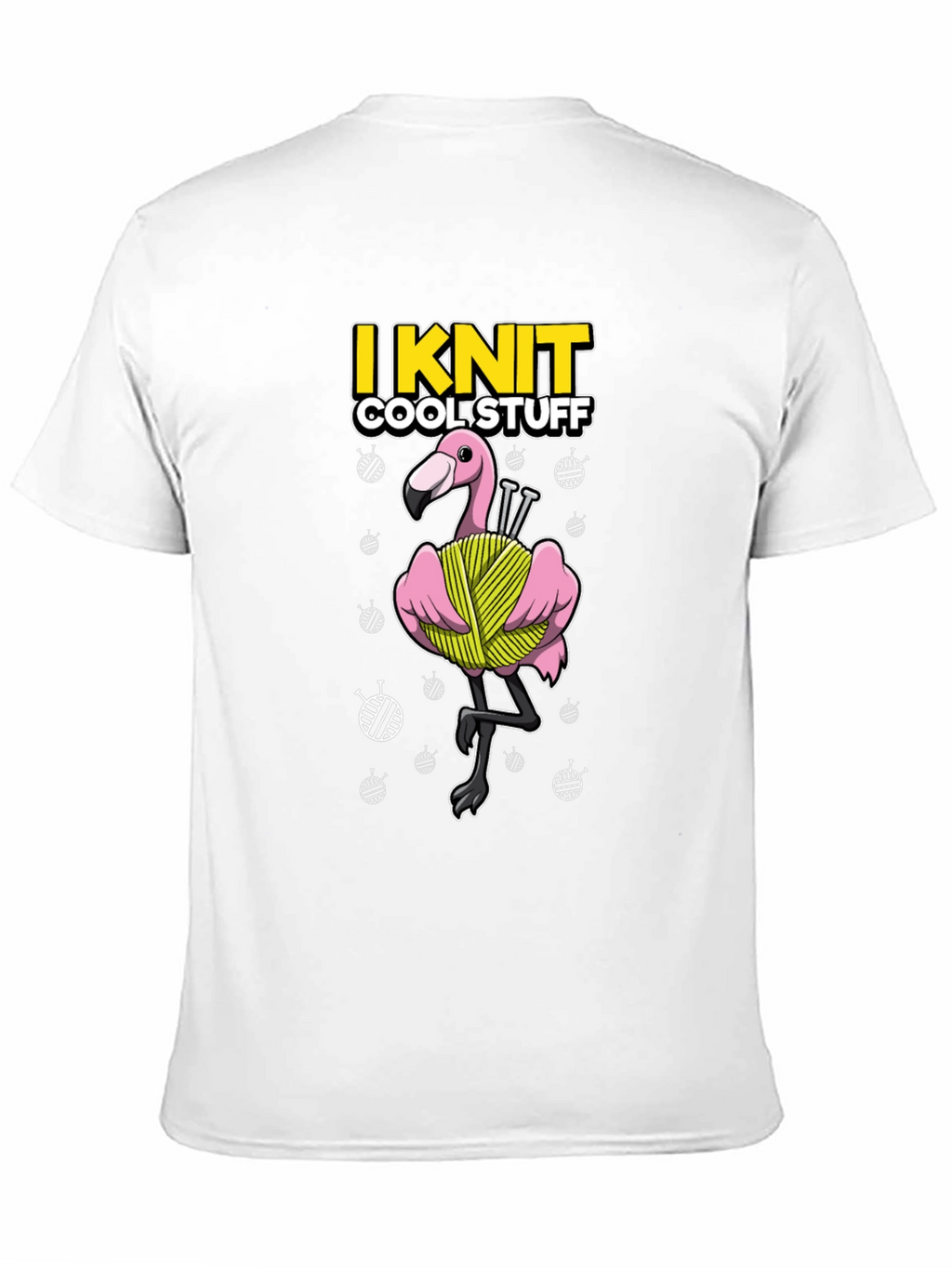 I Knit Cool Stuff T-Shirt - Flamingo Yarn