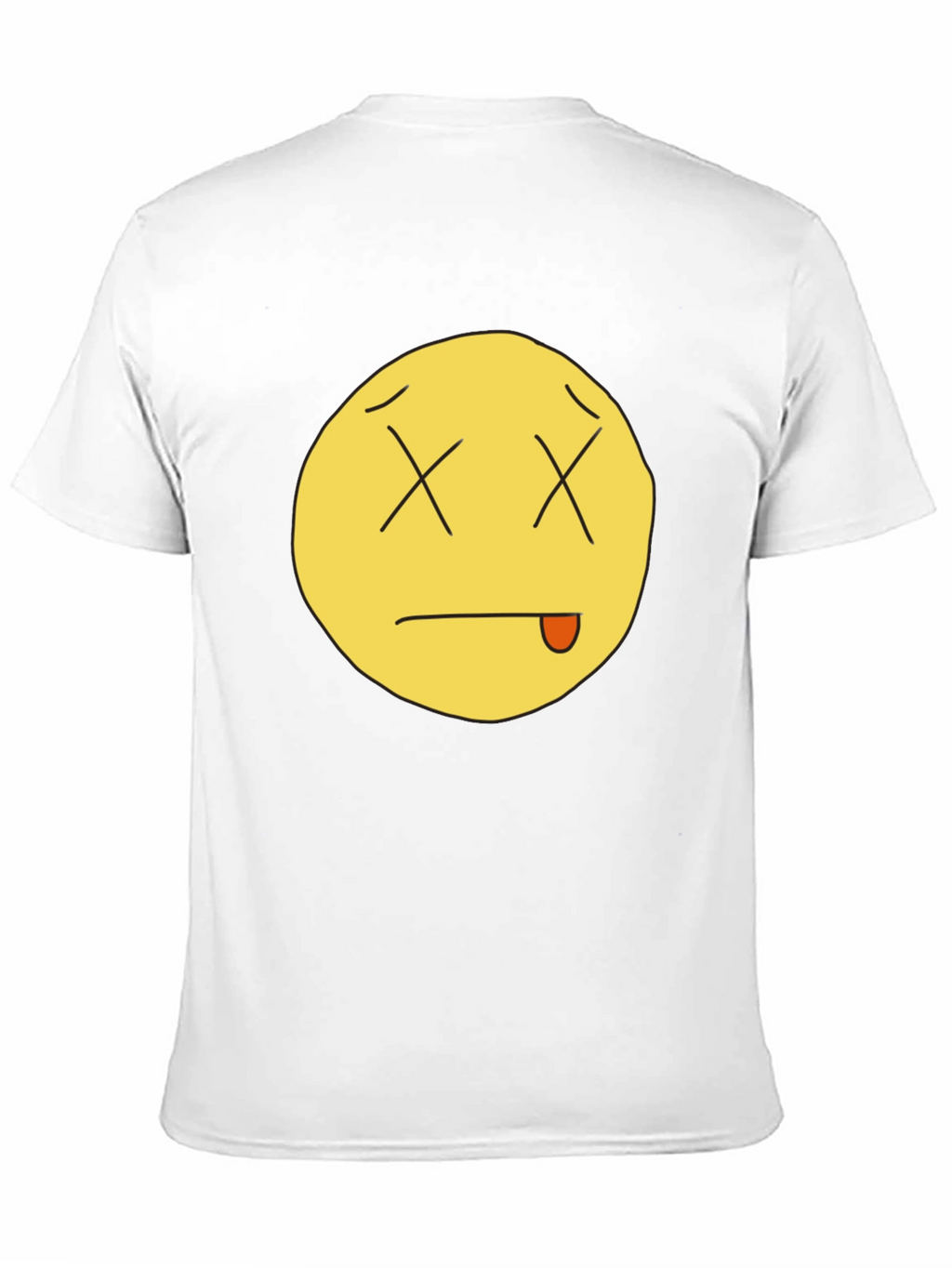 Funny Dead Emoji Black T-Shirt