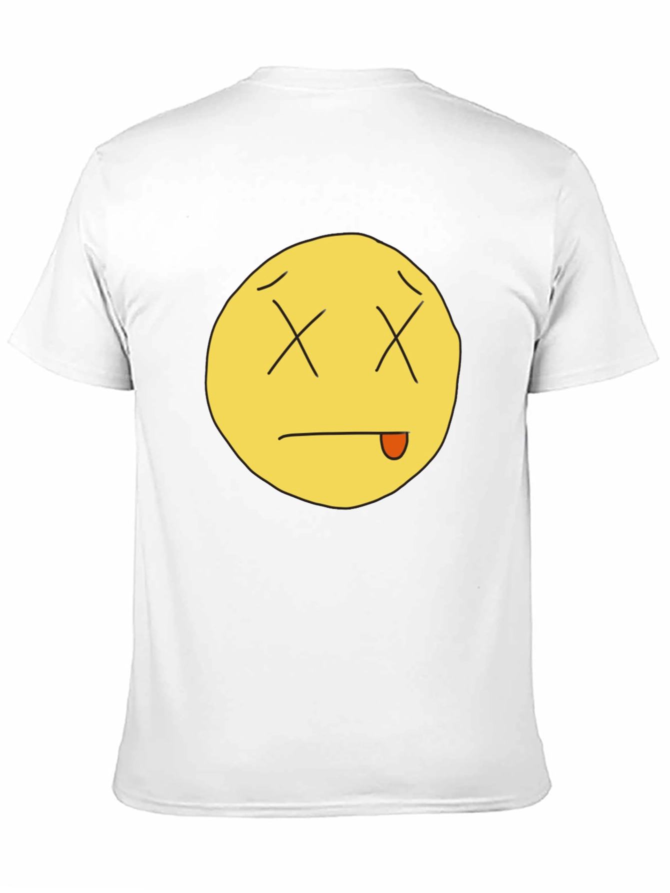 Funny Dead Emoji Black T-Shirt