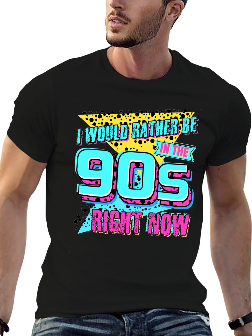 90s Throwback Graphic Tee - Retro Style