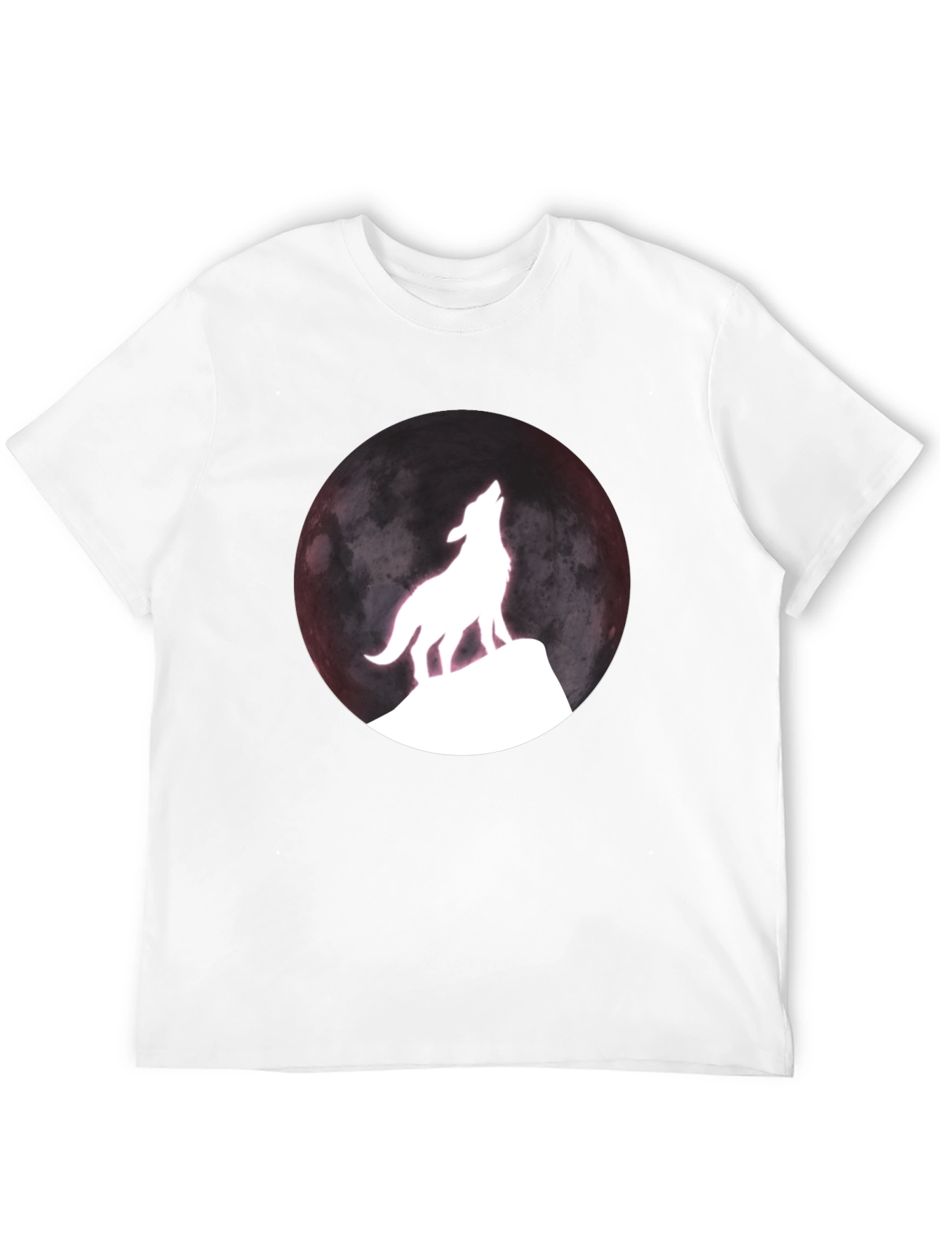 Wolf Moon Graphic T-Shirt - Black
