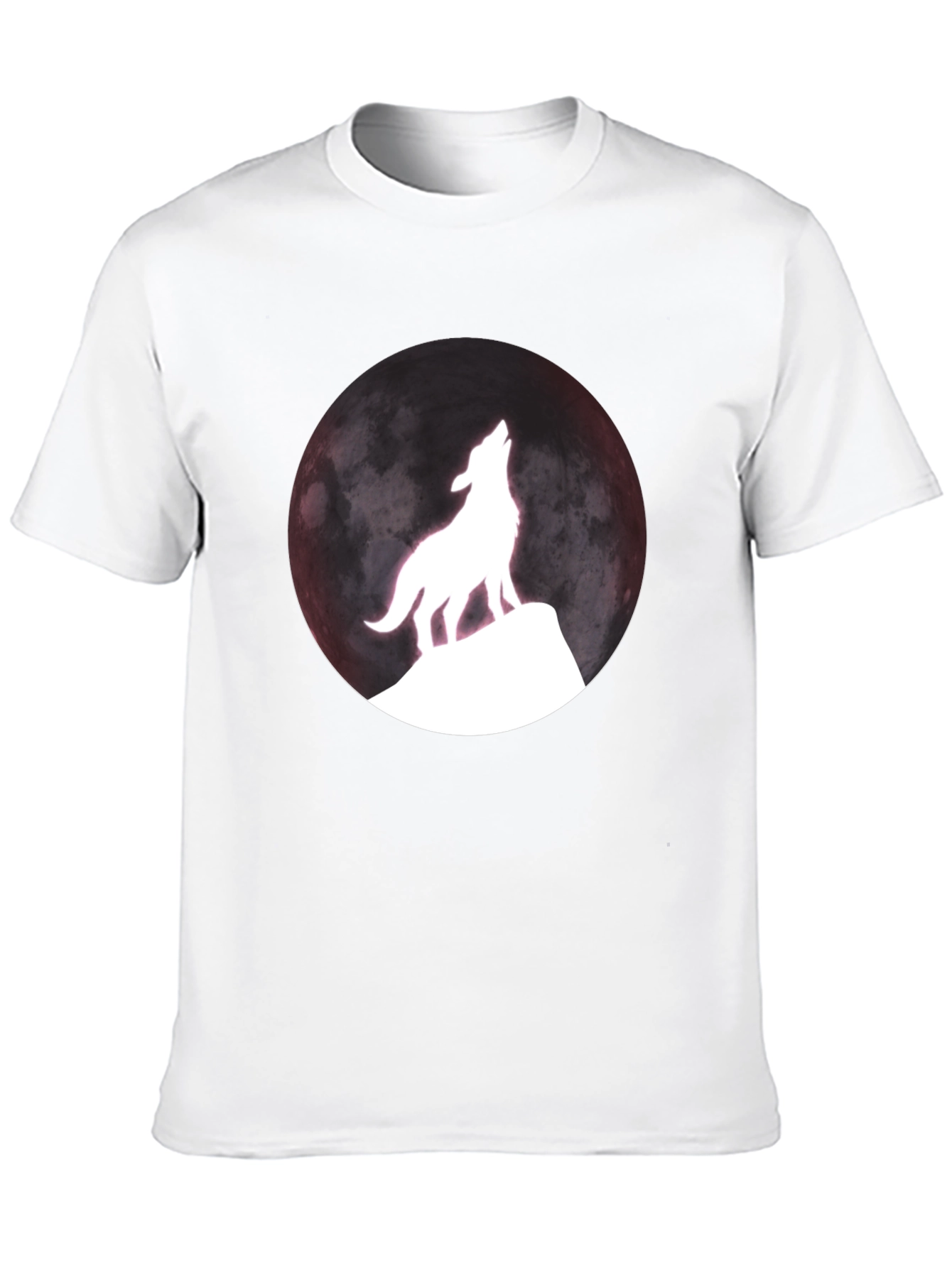 Wolf Moon Graphic T-Shirt - Black