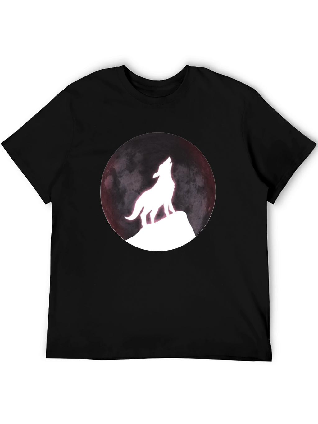 Wolf Moon Graphic T-Shirt - Black