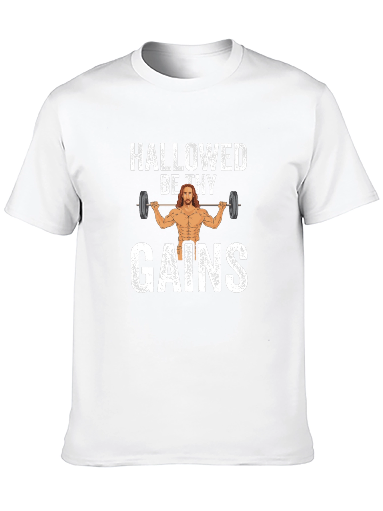 Hallowed Be Thy Gains Graphic T-Shirt - Black