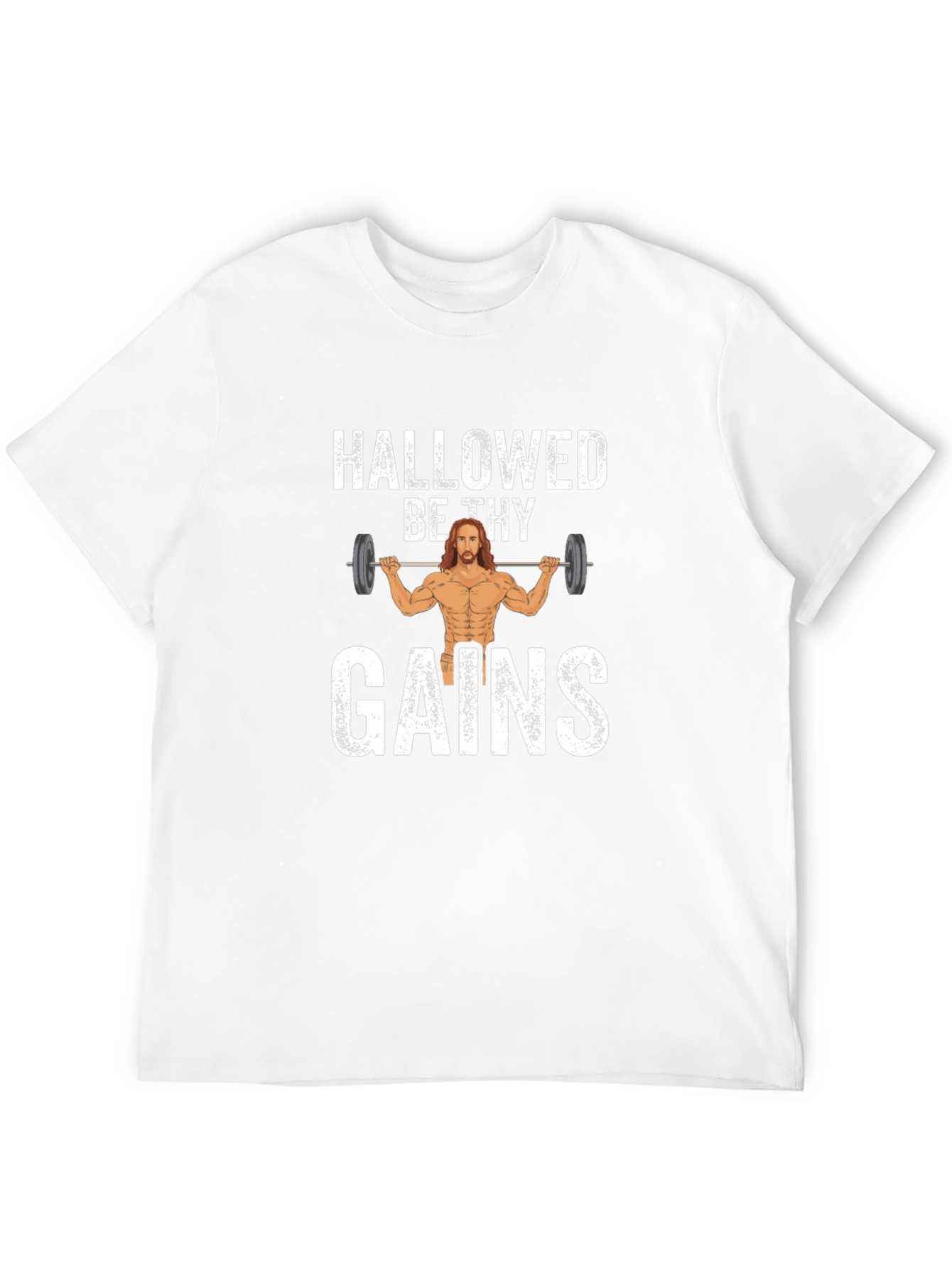 Hallowed Be Thy Gains Graphic T-Shirt - Black