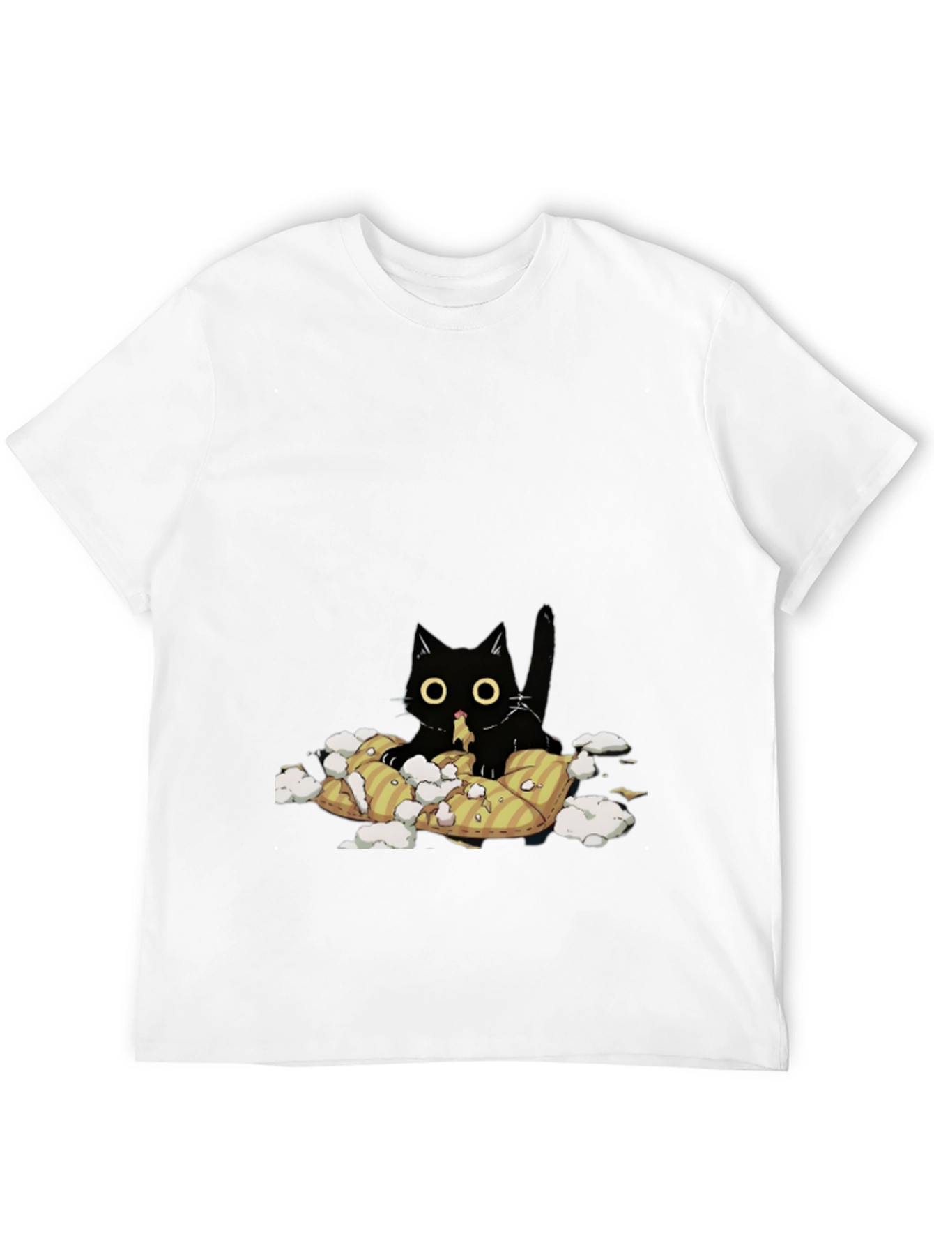 Black Cat Pillow Fight T-Shirt