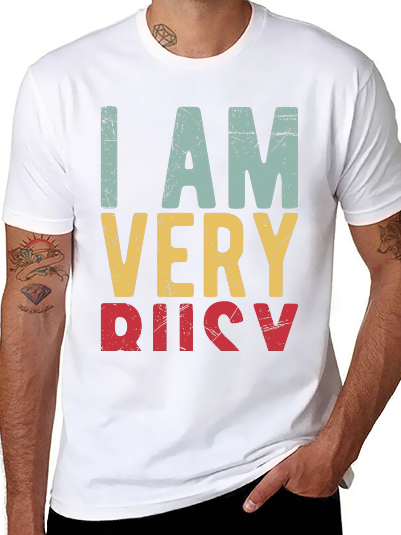 I Am Very Busy Retro Graphic Tee