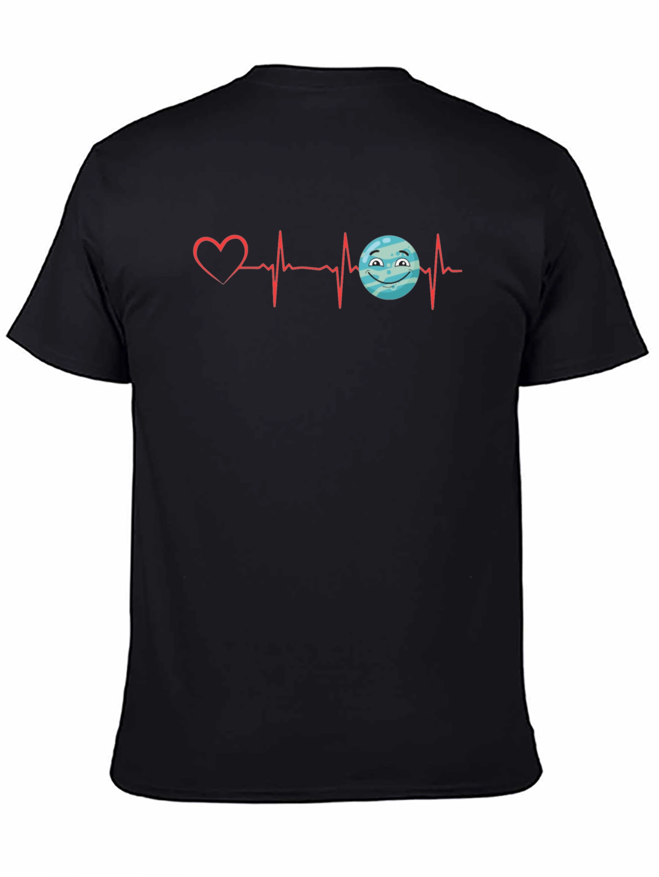 Heartbeat Love Planet Graphic T-Shirt