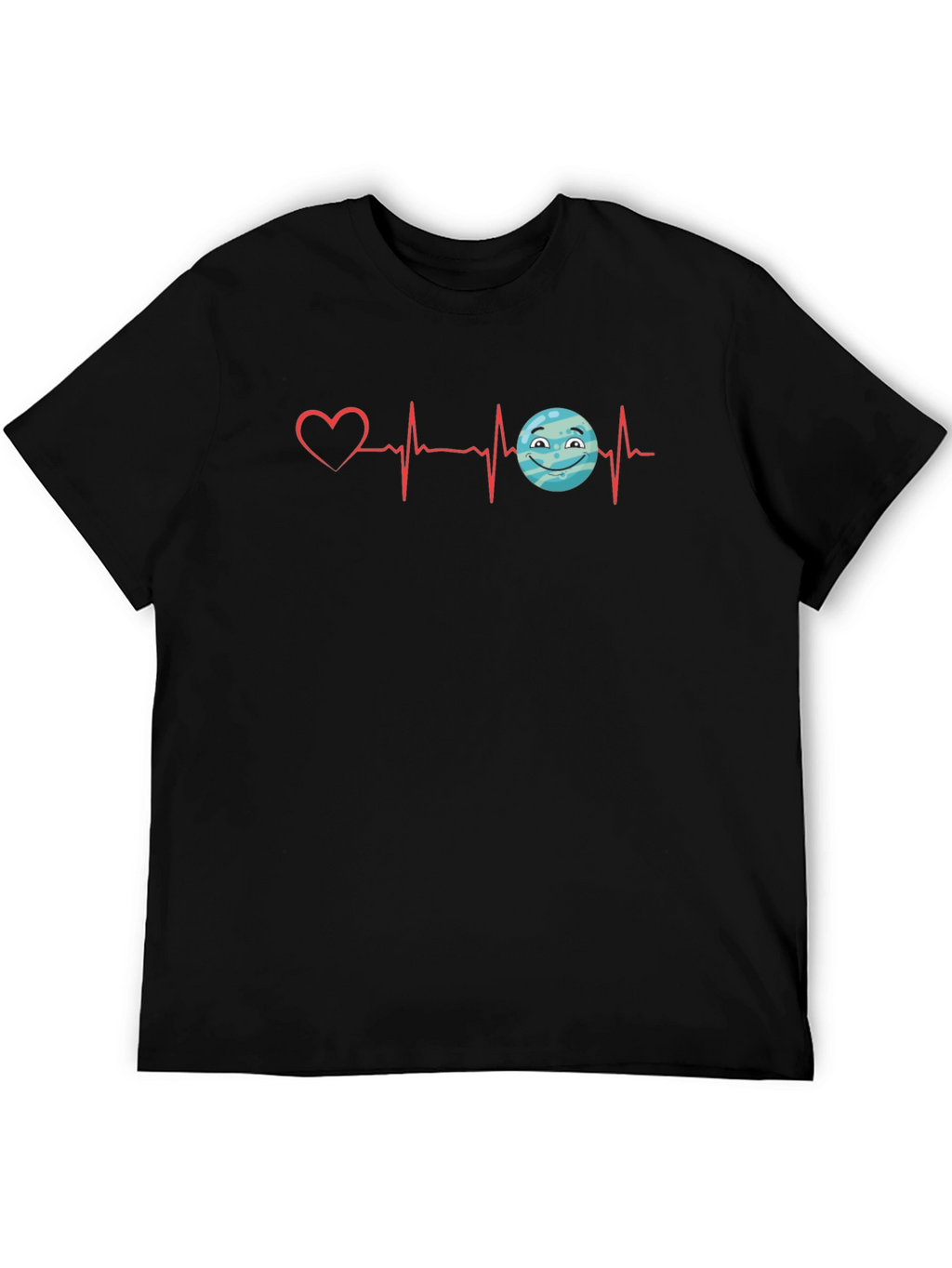 Heartbeat Love Planet Graphic T-Shirt