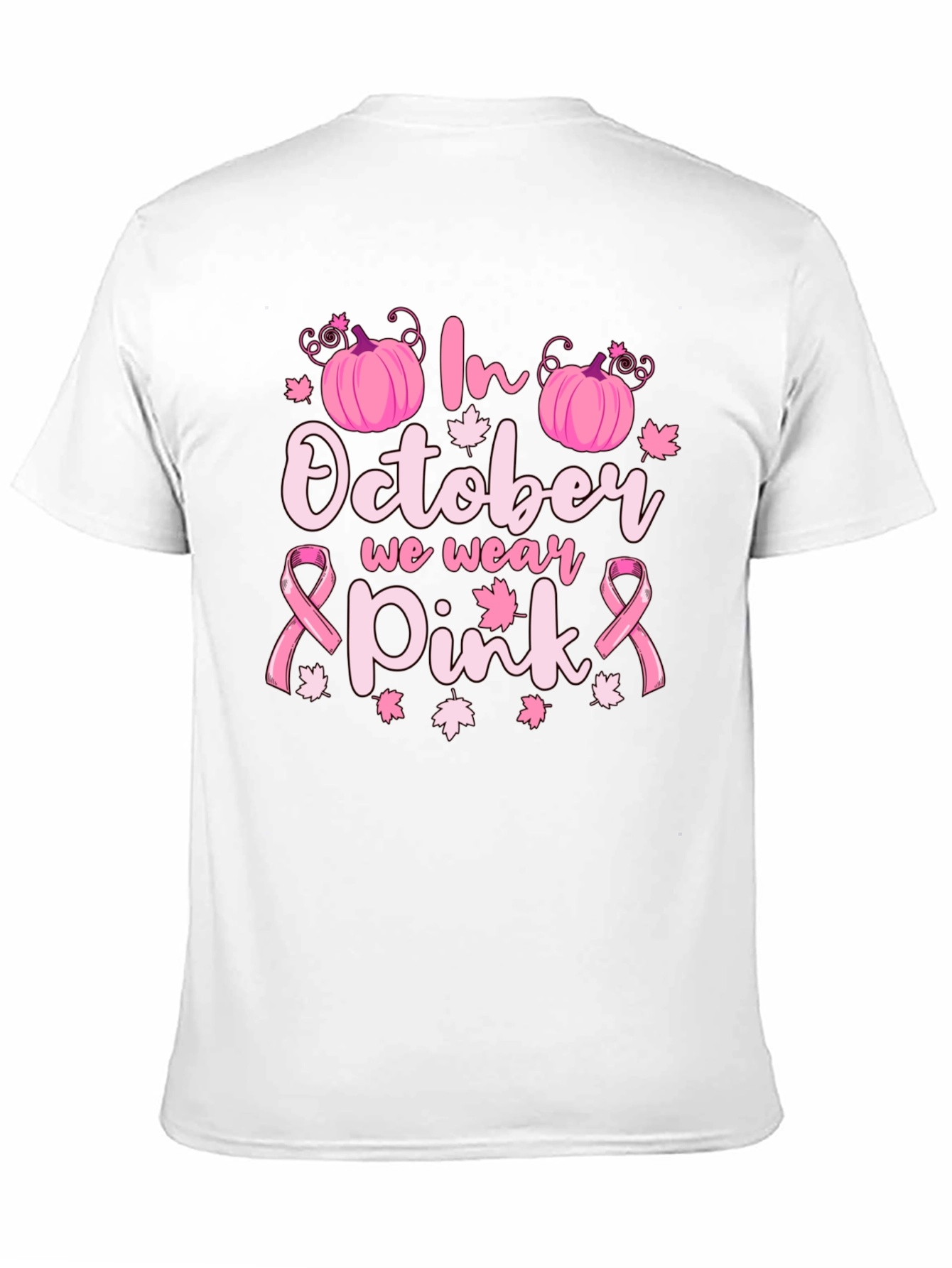 In October We Wear Pink Breast Cancer Awareness T-Shirt