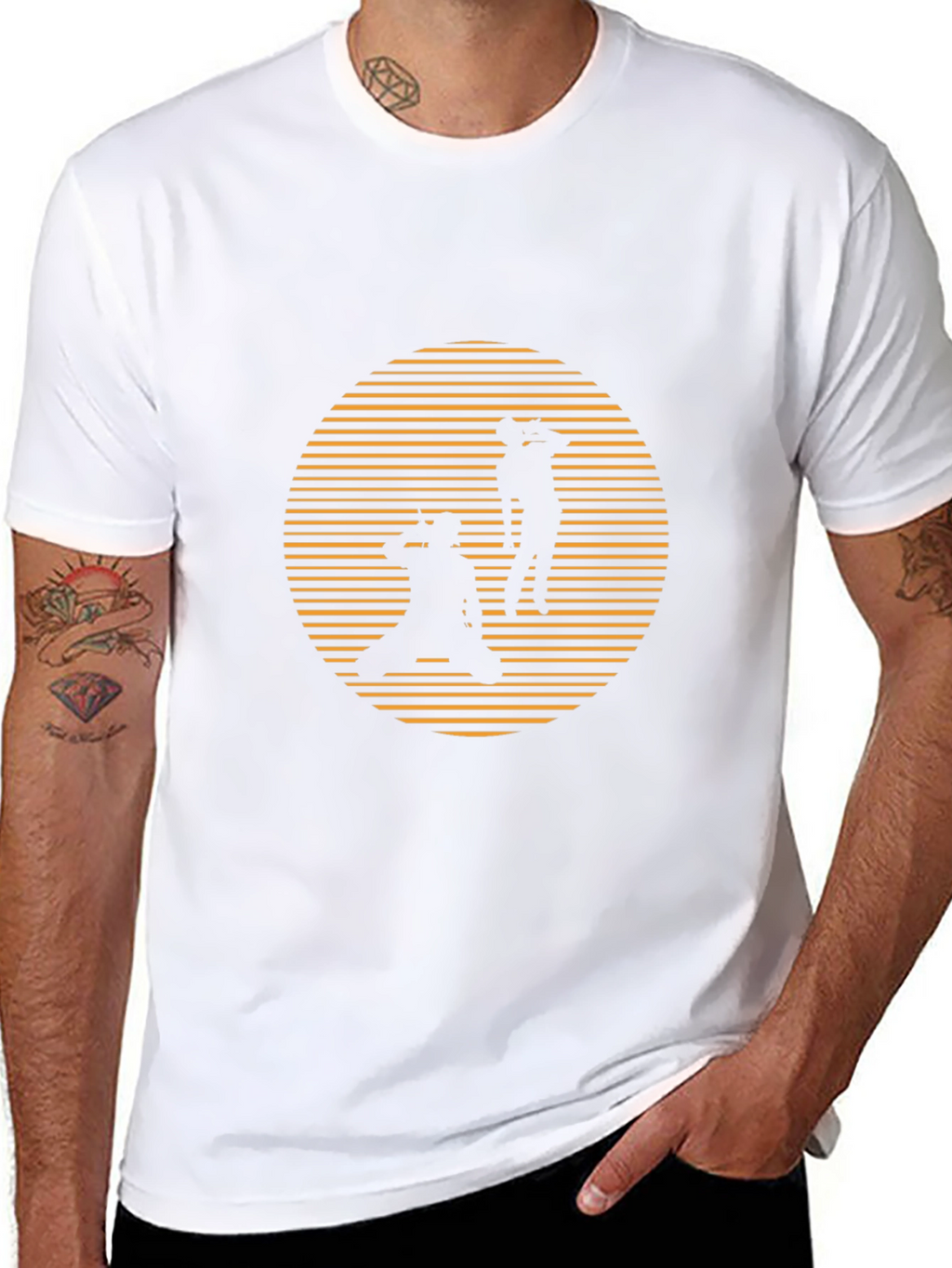 Retro Silhouette Graphic T-Shirt