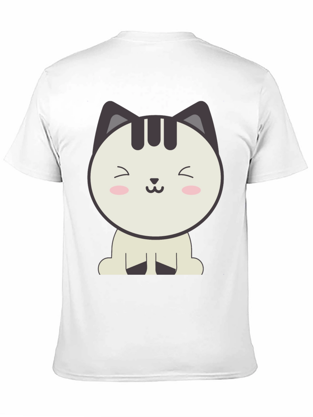 Cute Cartoon Cat Graphic T-Shirt