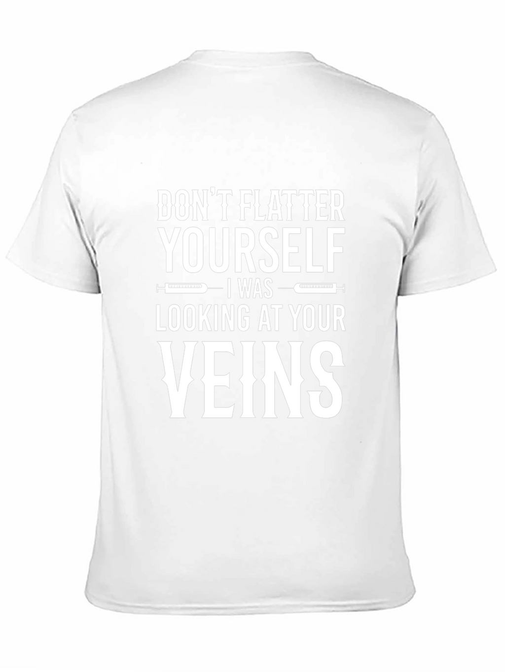 Funny Veins Graphic Black T-Shirt