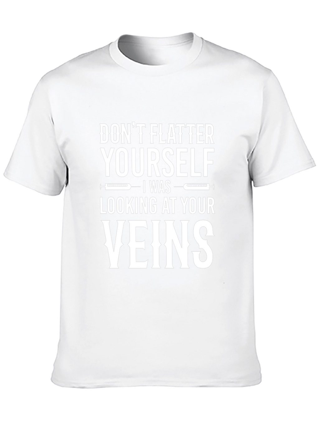 Funny Veins Graphic Black T-Shirt