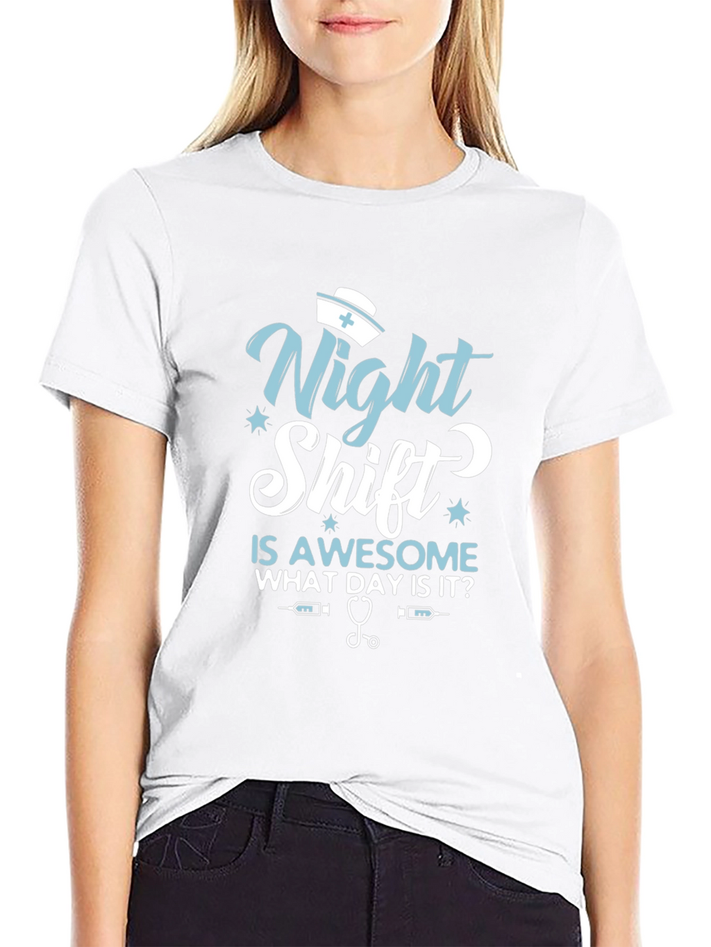 Night Shift Nurse T-Shirt - Awesome Day Tee