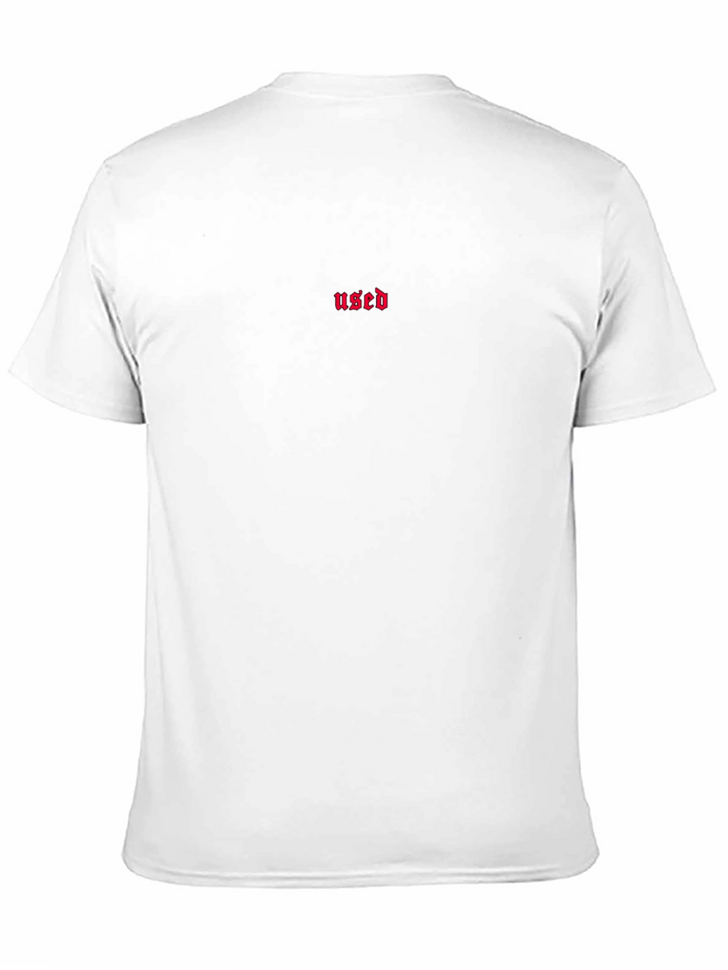 Used Text Graphic Black T-Shirt