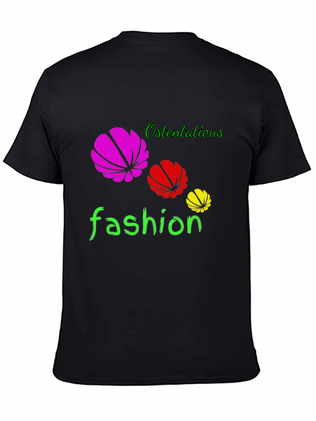 Ostentatious Fashion Black T-Shirt