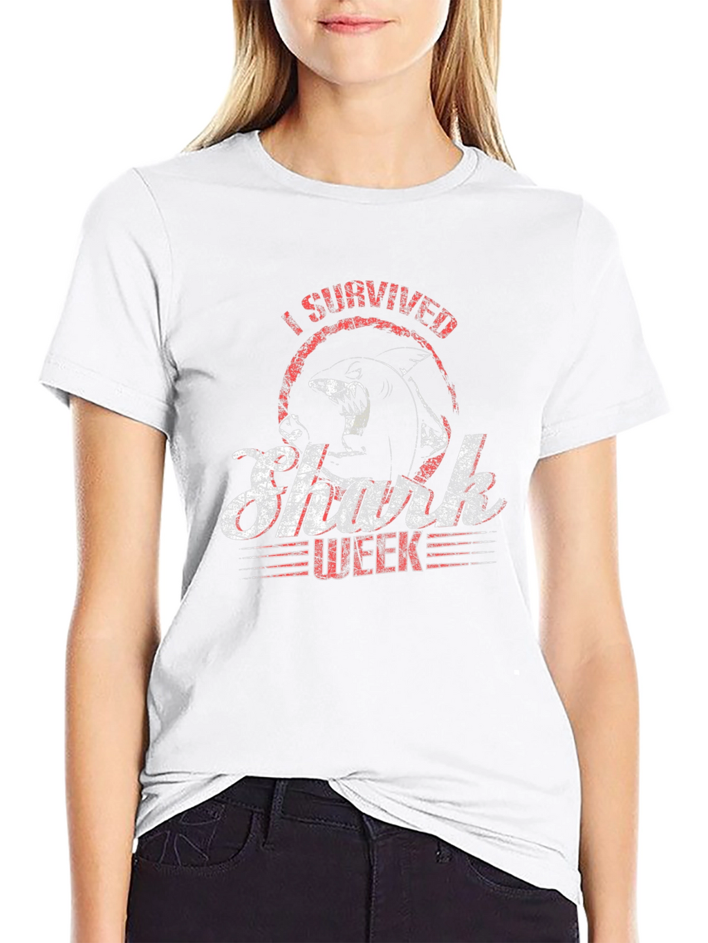 I Survived Shark Week Graphic T-Shirt