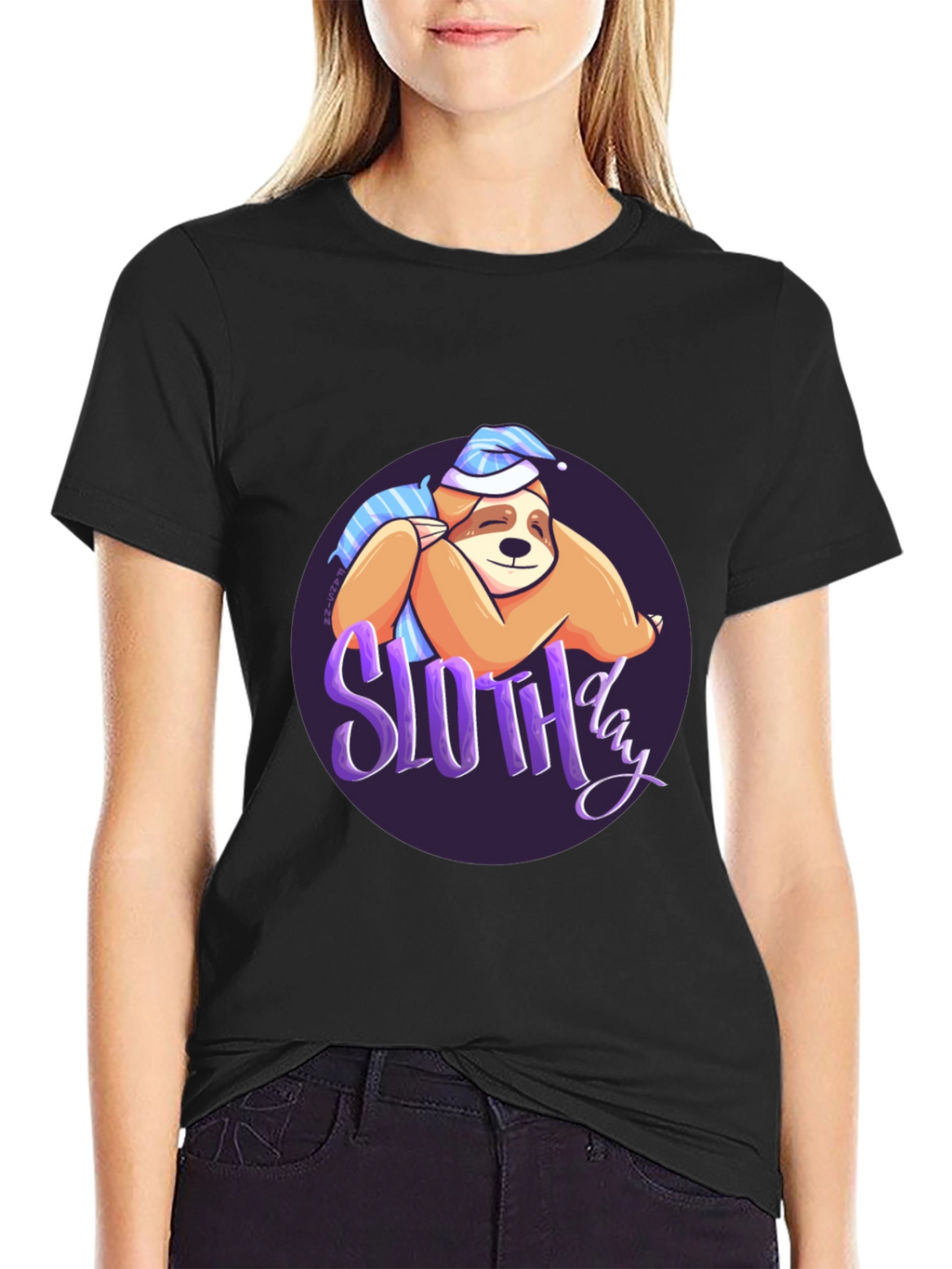 Sloth Day T-Shirt - Sleepy & Cute Design