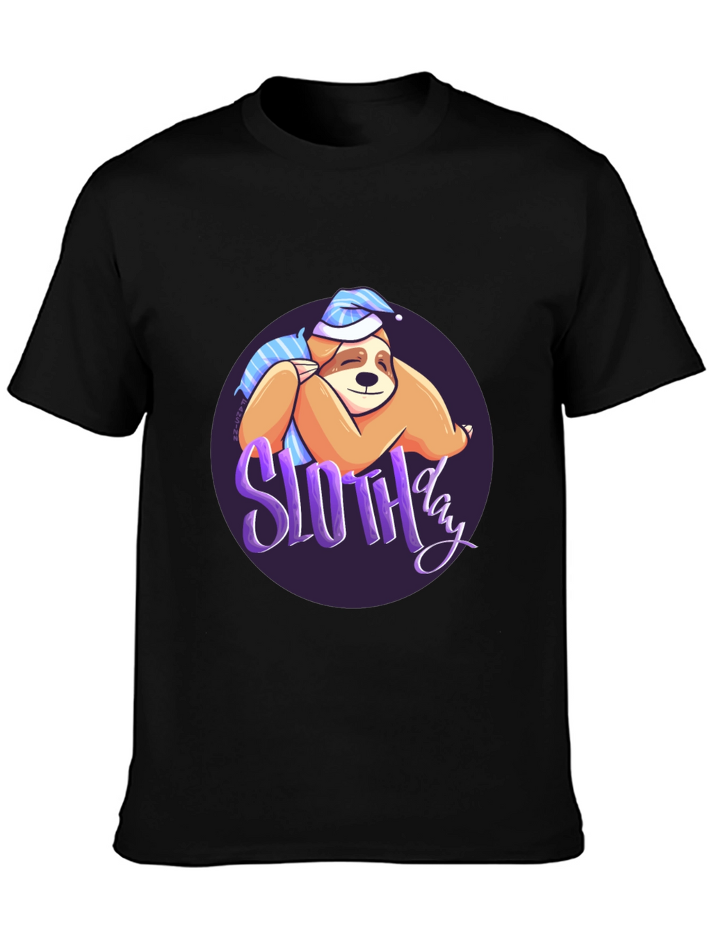 Sloth Day T-Shirt - Sleepy & Cute Design