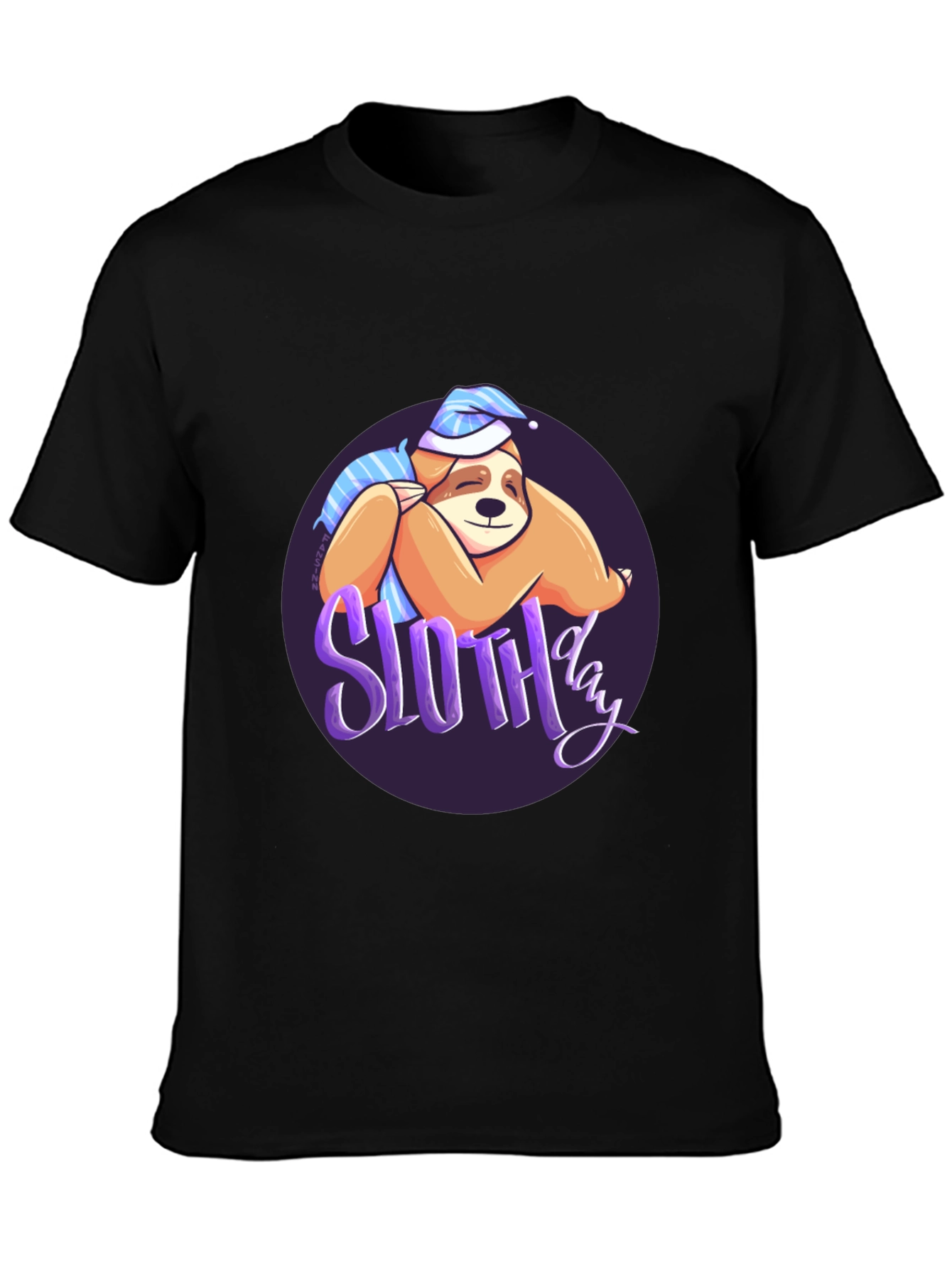Sloth Day T-Shirt - Sleepy & Cute Design