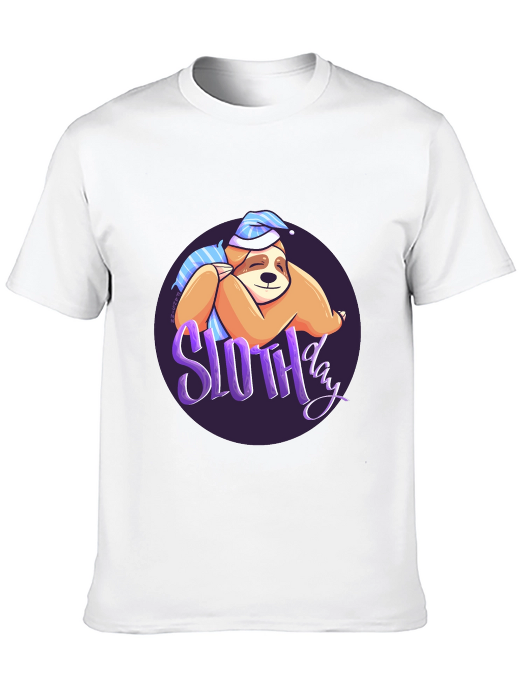 Sloth Day T-Shirt - Sleepy & Cute Design