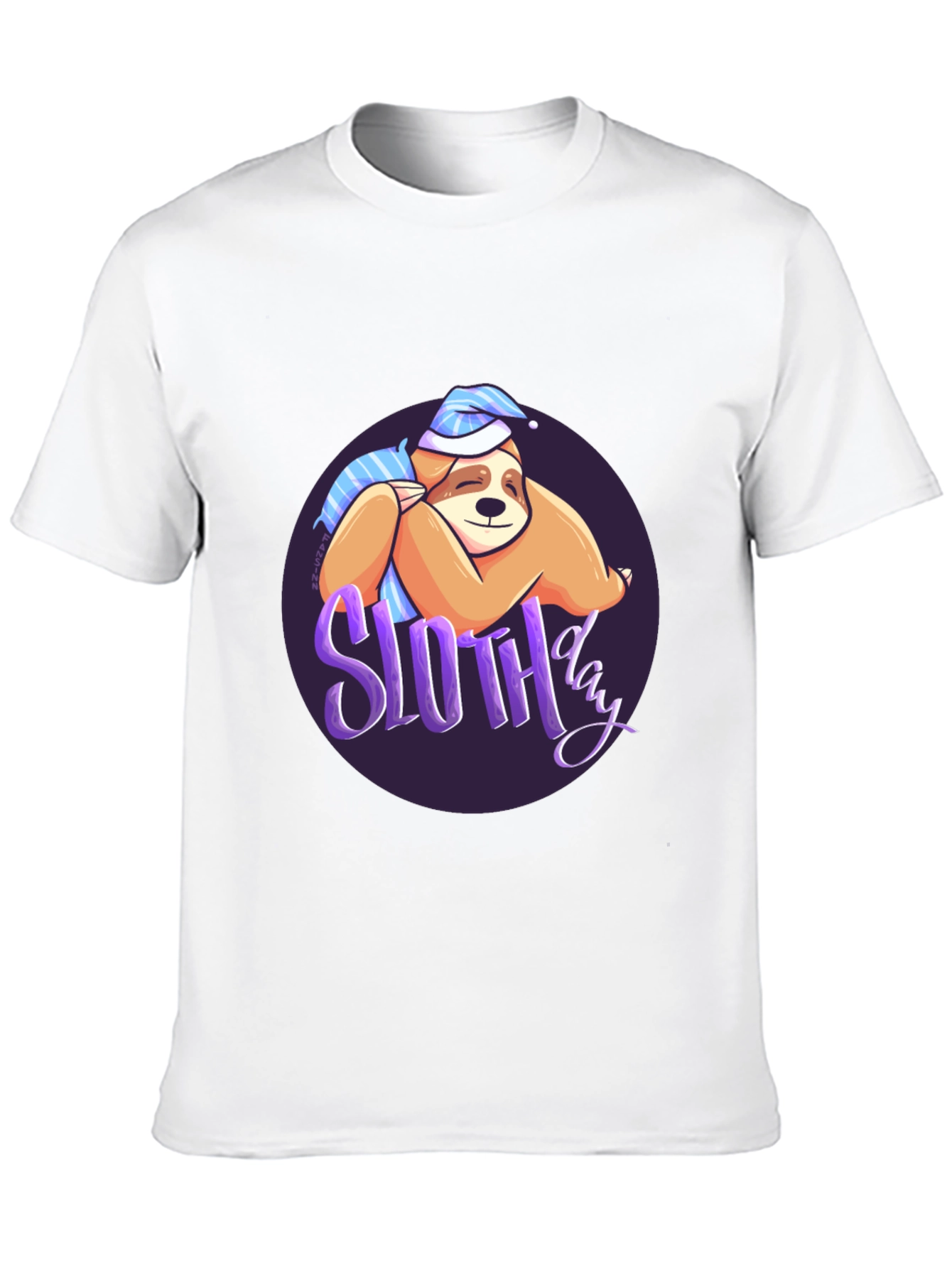 Sloth Day T-Shirt - Sleepy & Cute Design