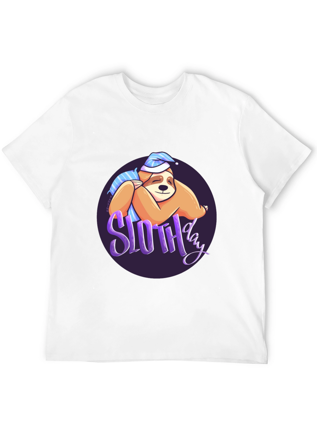 Sloth Day T-Shirt - Sleepy & Cute Design