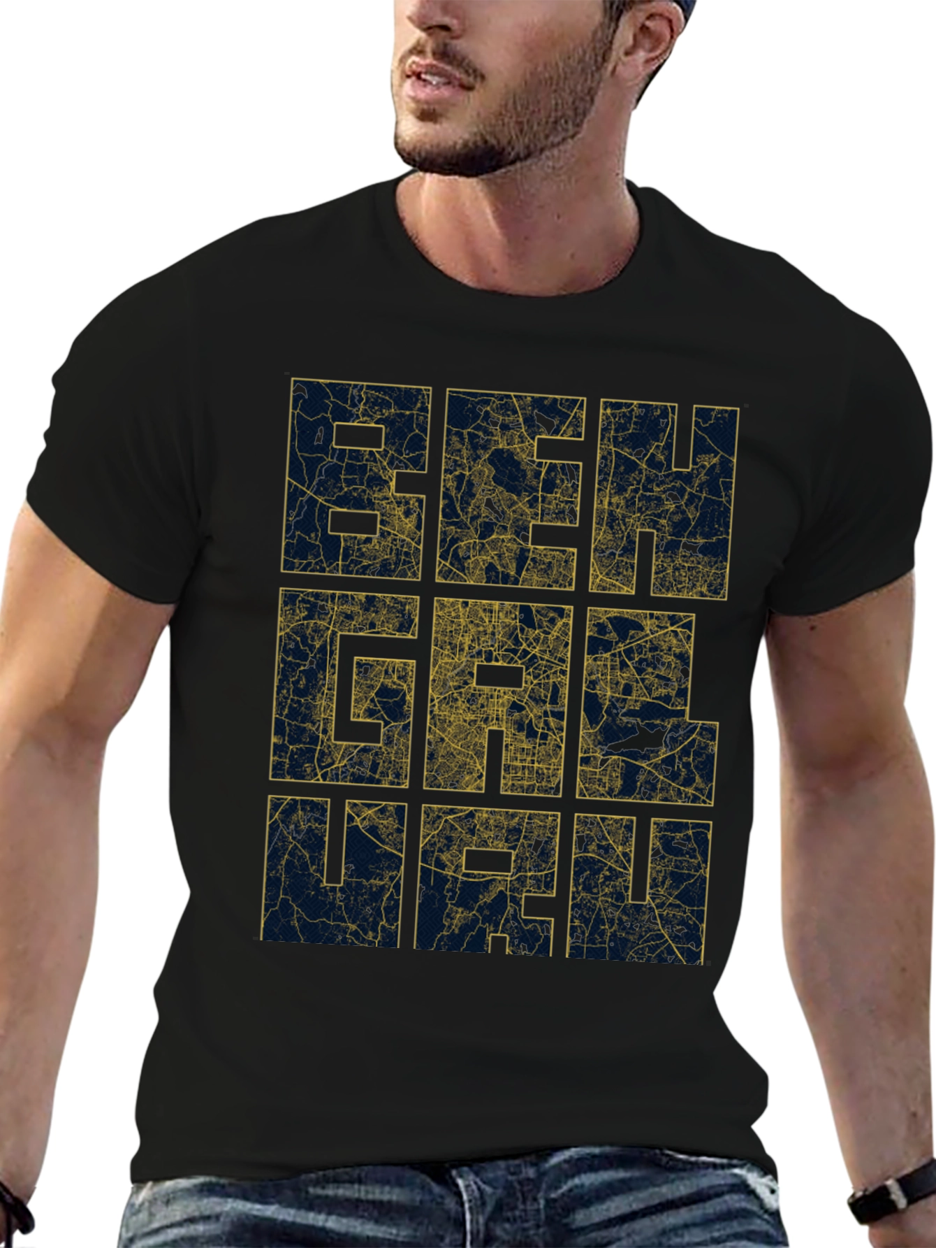 Beirut Map T-Shirt - Cityscape Design