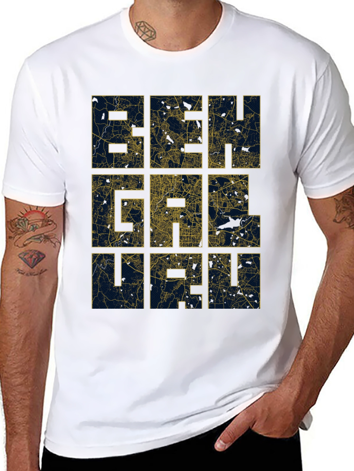 Beirut Map T-Shirt - Cityscape Design