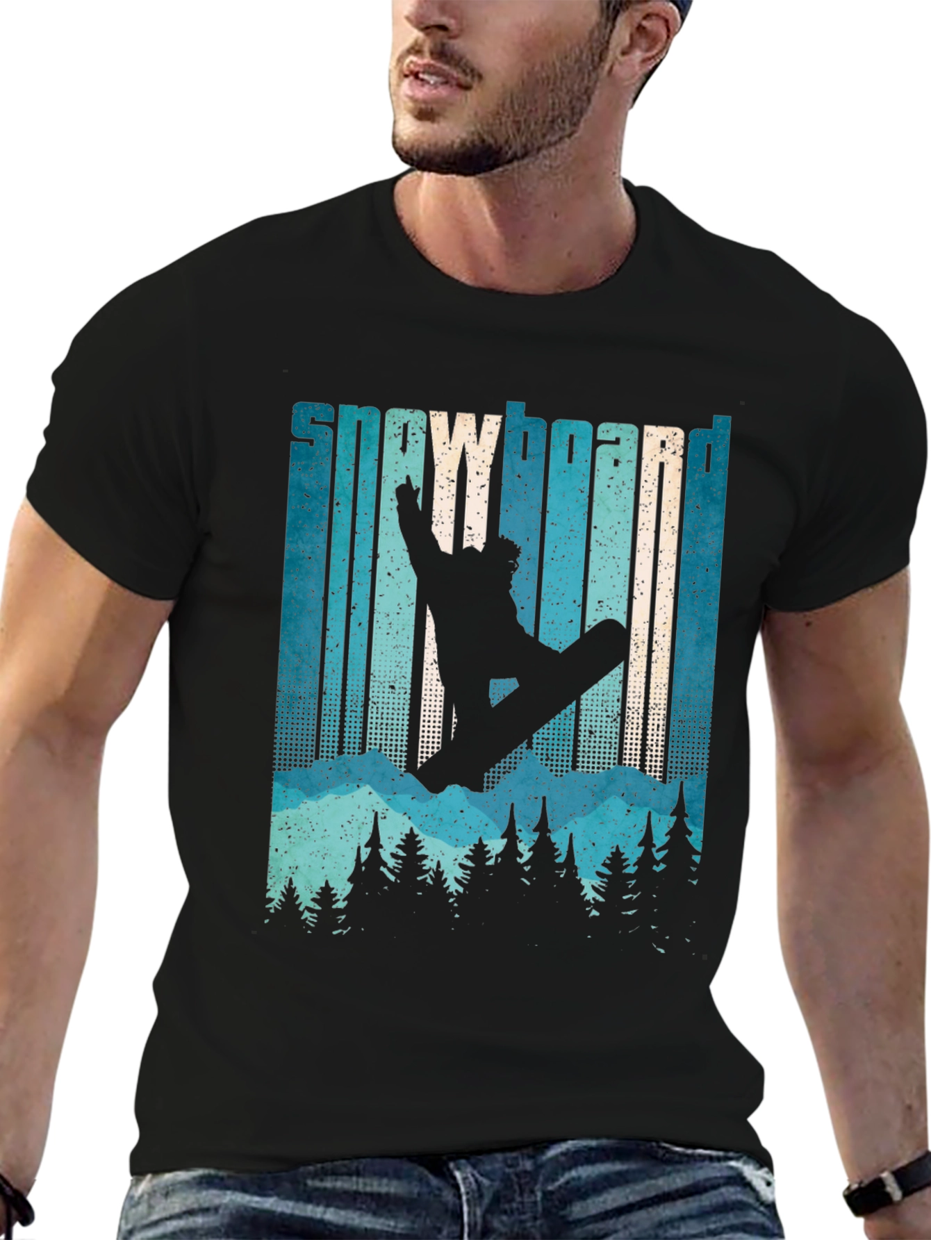 Snowboard Retro Graphic T-Shirt