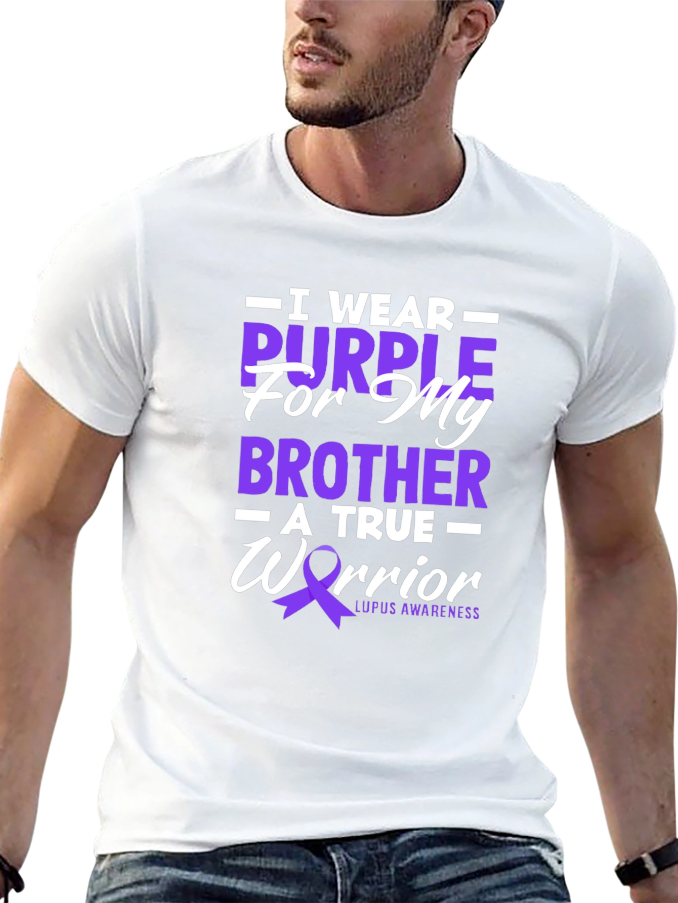 Purple Ribbon Lupus Awareness T-Shirt